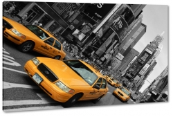 taxi, nowy jork, new york, city, manhattan, miasto, metropolia, usa, ty, szary, korek, ruch uliczny, godziny szczytu