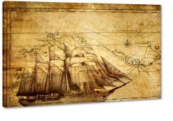 mapa, geografia, historia, podr, statek, agiel, rejs, wyprawa, rysunek