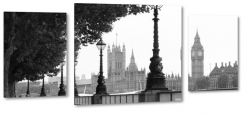 big ben, westminster, anglia, londyn, szary, b&w