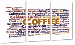 coffee, kawa, przekaz, plakat, tekst, grafika, rodzaje, stylowo, kawiarnia, biae to