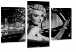 marylin monroe, gwiazda, moda, styl, kobieta, sawa, seksapil, miasto, city, samochd