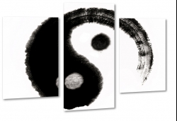yin, yang, chiny, symbol, znak, biay, czarny, filozofia