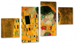 gustav klimt, pocaunek, sztuka, para, synny, obraz