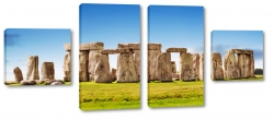 stonehenge, anglia, wielka brytania, budowla, staroytno, tajemnica, kamienie, widok, krajobraz, architektura