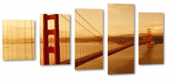 san francisco, golden gate bridge, most, rzeka, usa, stany, czerwony, zachd