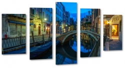 wenecja, venice, gondola, canale grande, rzeka, wochy, italia, restauracje